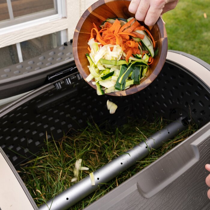 Lifetime Double Bin Rotating Composter And Reviews Wayfair